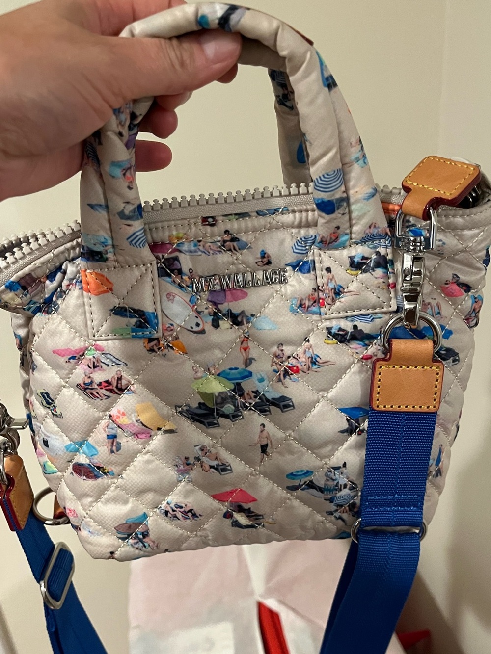MZ Wallace Mini Crossbody with the current summer print